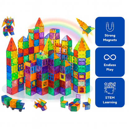 MagniFun™ Magnetic Tiles Set (102 Pieces)